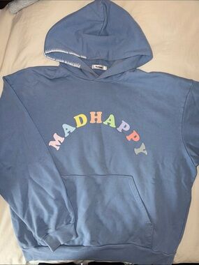 Madhappy Pastel Logo Blue Hoodie